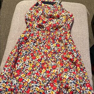 Ann Taylor Multicolor Floral Sleeveless Maxi Dress